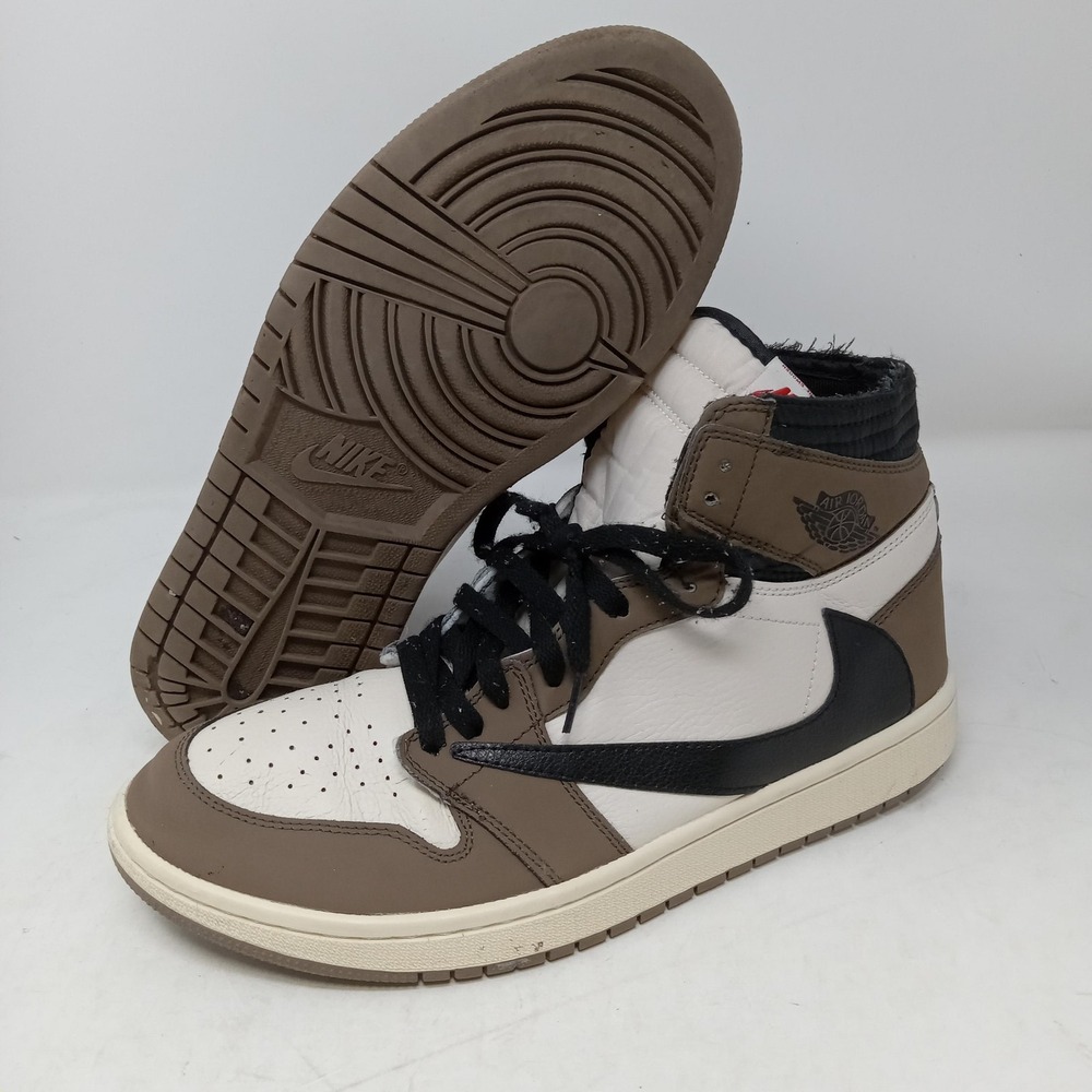 Nike Air Jordan‎ 1 High OG Shoes Mens 12 Travis Scott Cactus Jack CD4487-100